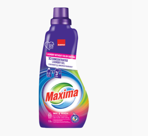 SANO_Maxima_Mix_&amp;_Wash_Zel_do_Prania_1,5l_60_Pran