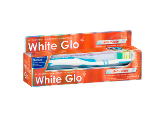 White Glo Anti–Plaque Extra Strength 150g Wybielająca Pasta