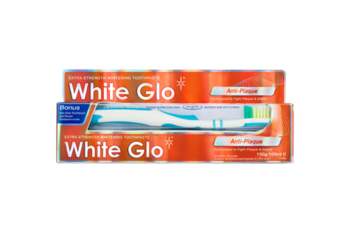 White Glo Anti–Plaque Extra Strength 150g Wybielająca Pasta